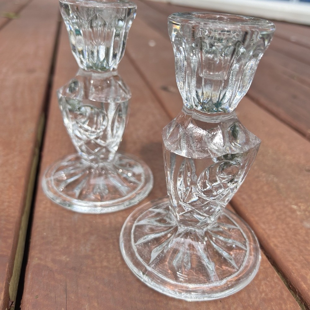 Crystal‎ Candle Holder Set of 2